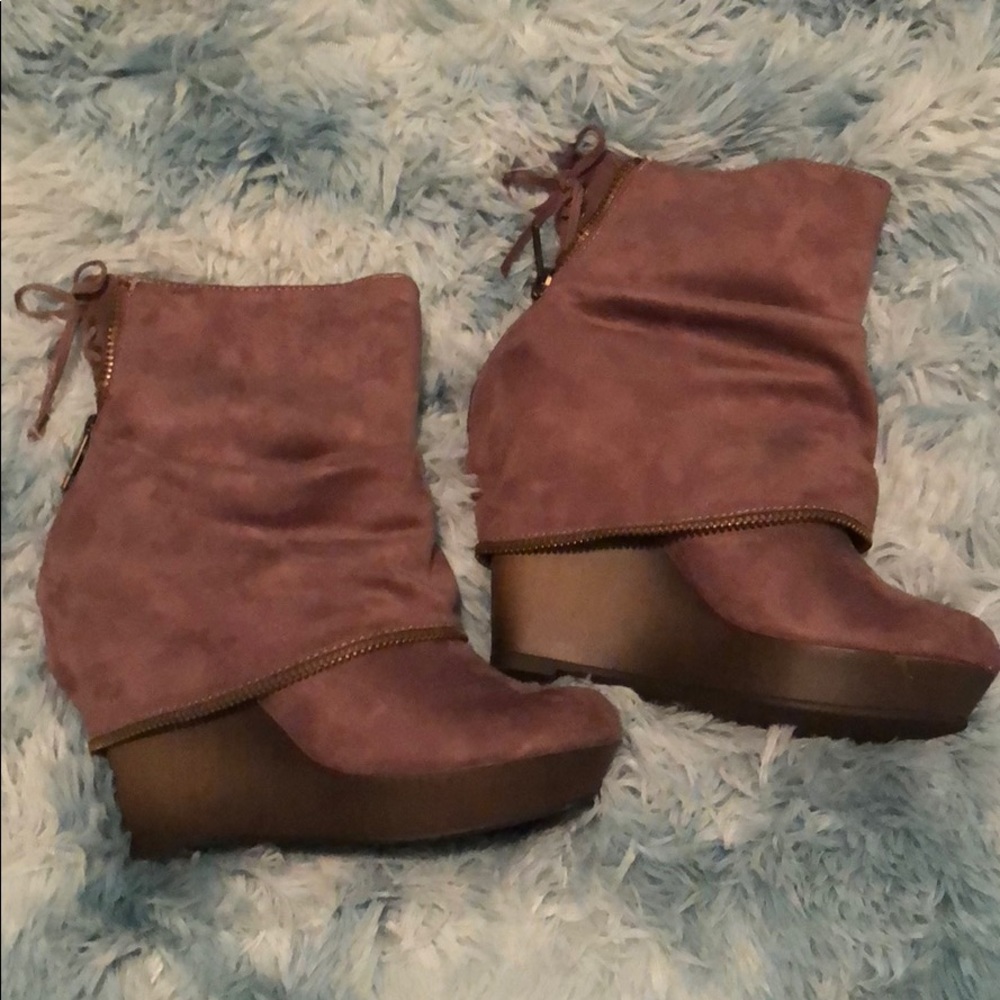 Faux Suede Booties